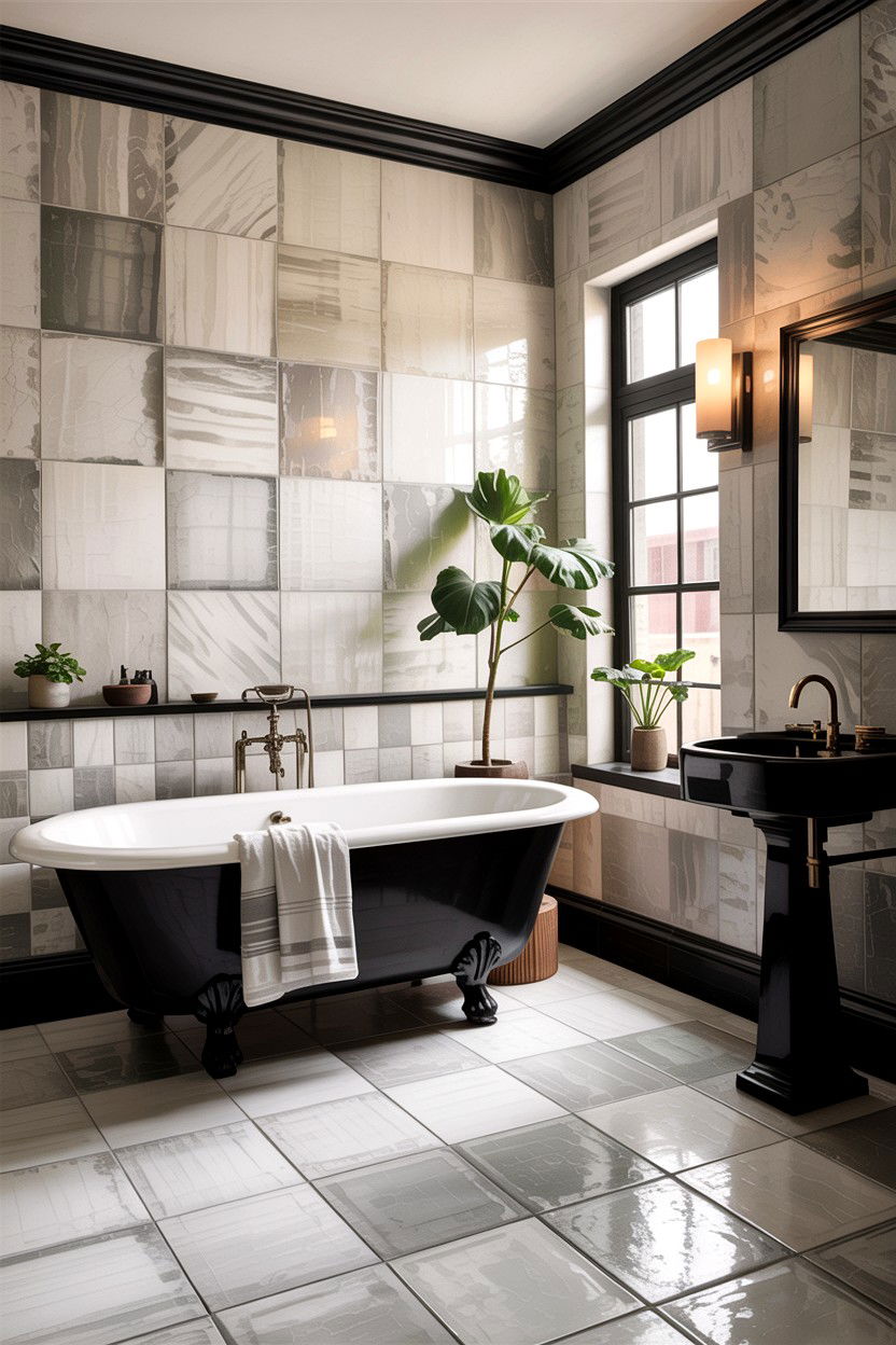 Large format handmade tile - 30 handmade tile bathroom ideas