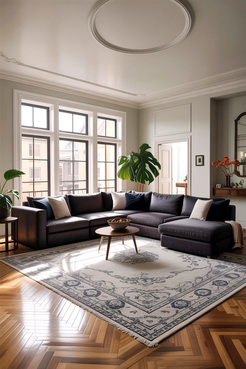 Large sectional sofa - 30 instant living room ideas