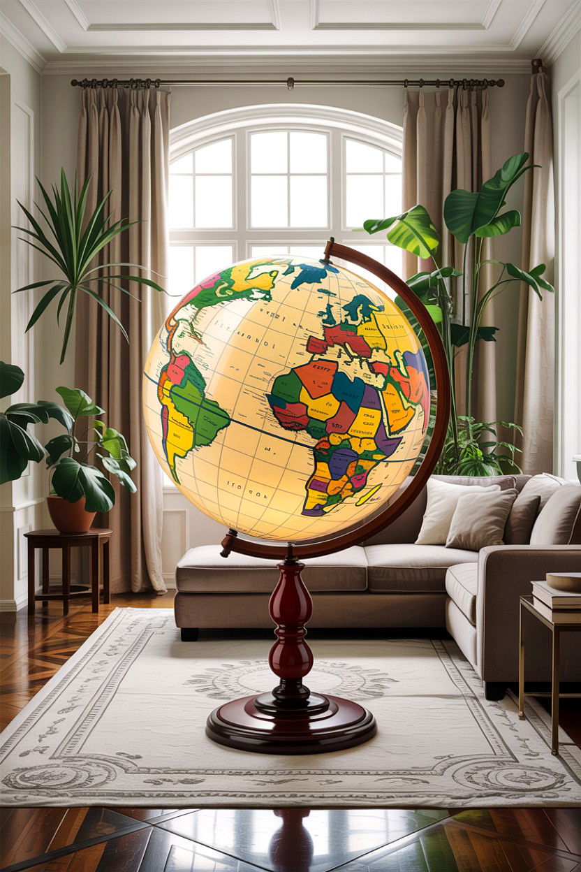Large standing globe - 30 living room globes