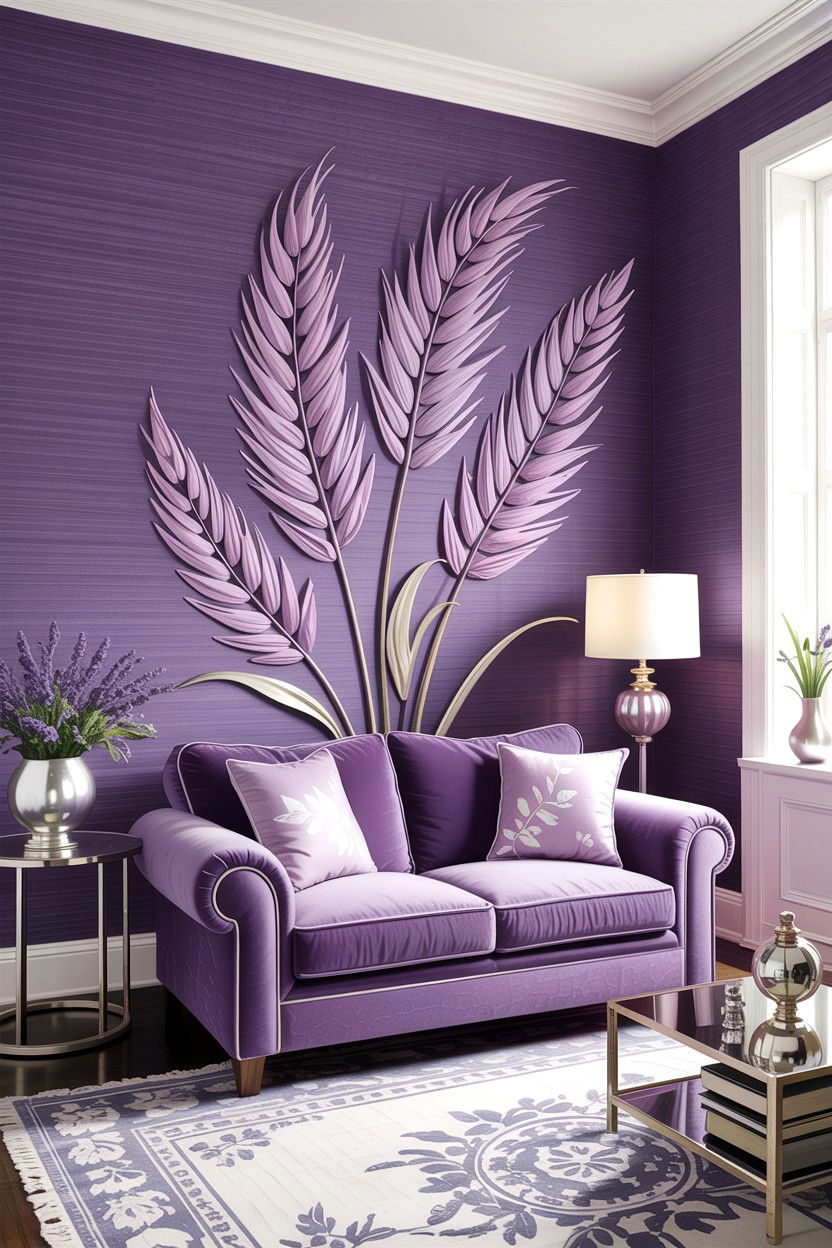 Lavender grasscloth wallpaper - 30 living room grasscloth wallpapers