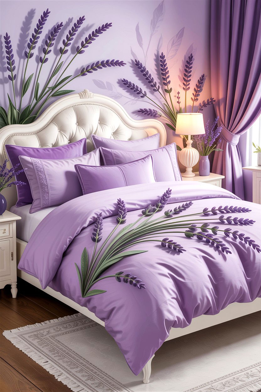 Lavender purple bedding set - 30 bedroom bedding sets