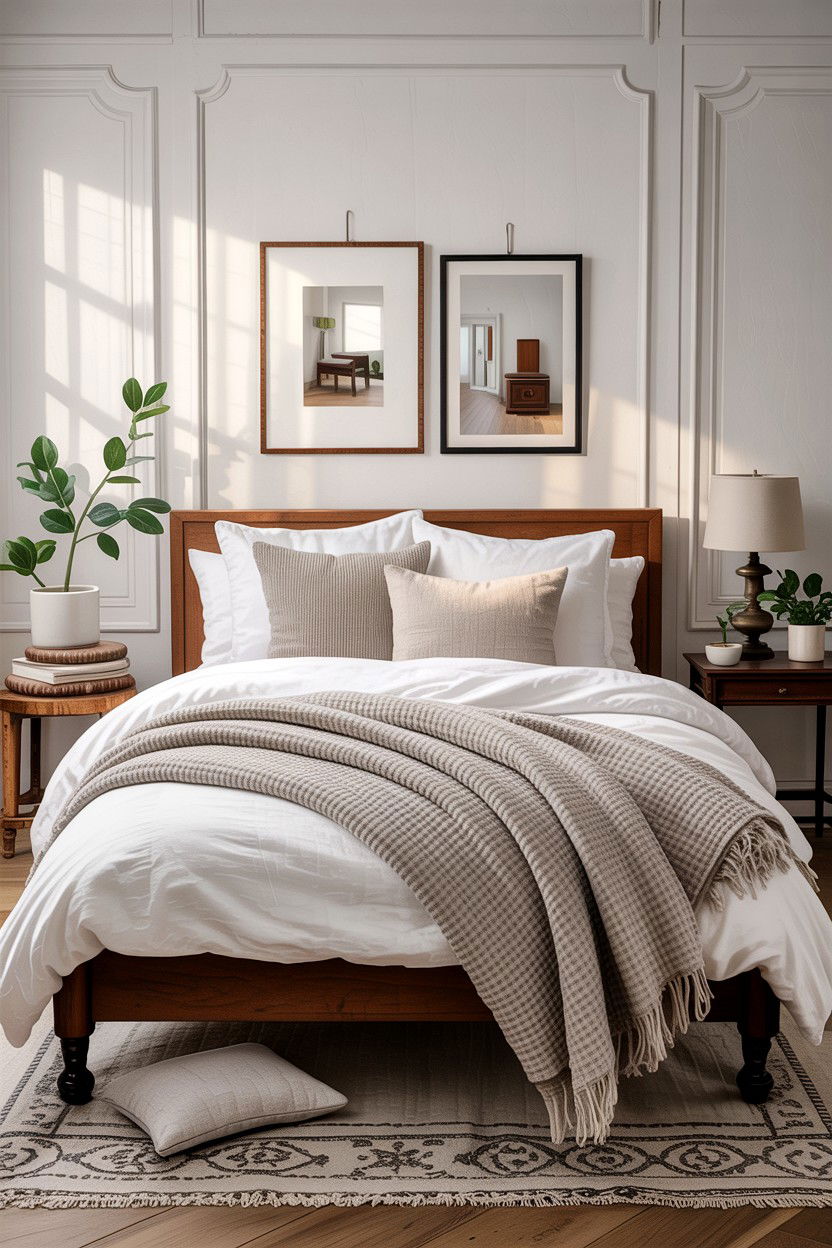 Layered Bedding Textures - 30 fixer upper bedroom ideas