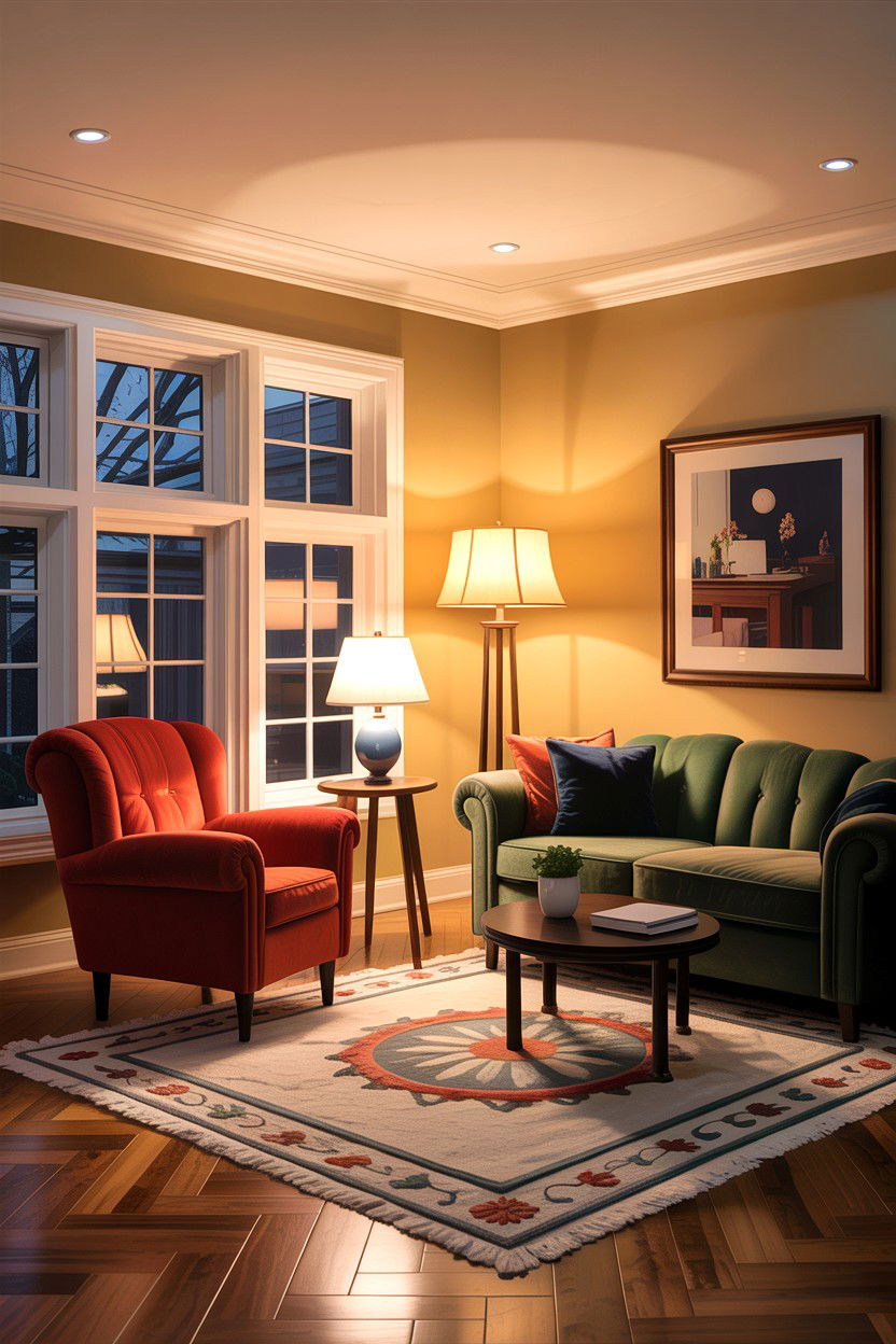 Layered Lighting Design - 30 empty nester living room ideas