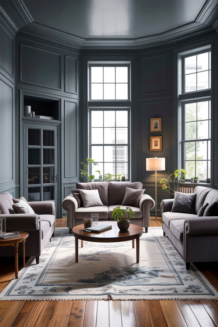 Lead Gray Living Room - 30 all gray living room ideas