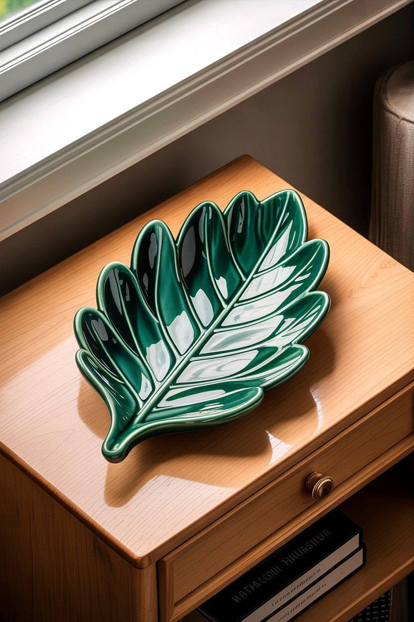 Leaf Shaped Incense Tray - 30 bedroom incense holders