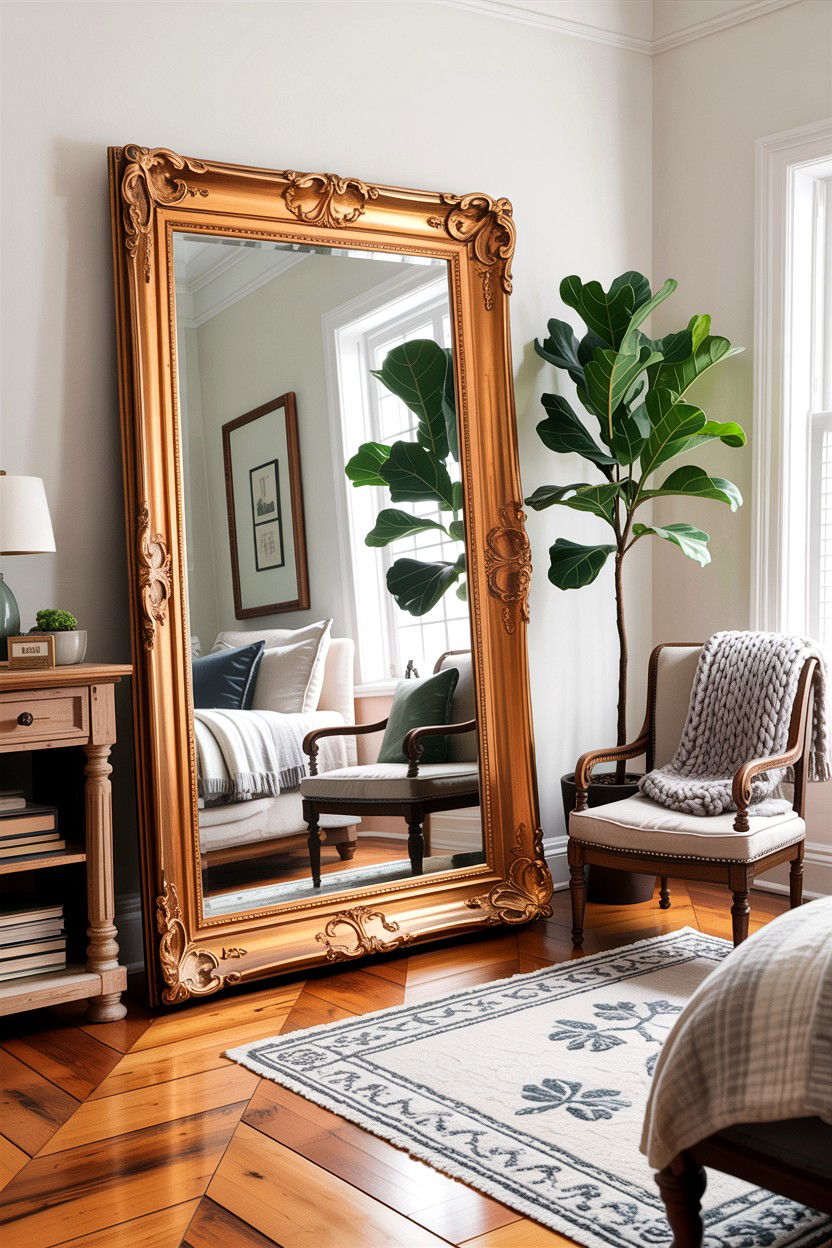 Leaning Floor Frame - 30 bedroom picture frames