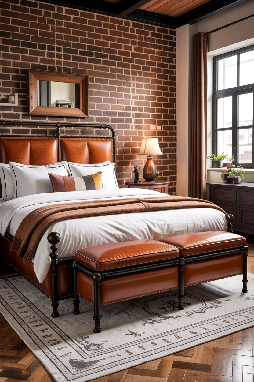 Leather Bedroom Bench - 30 bedroom upholstered benches