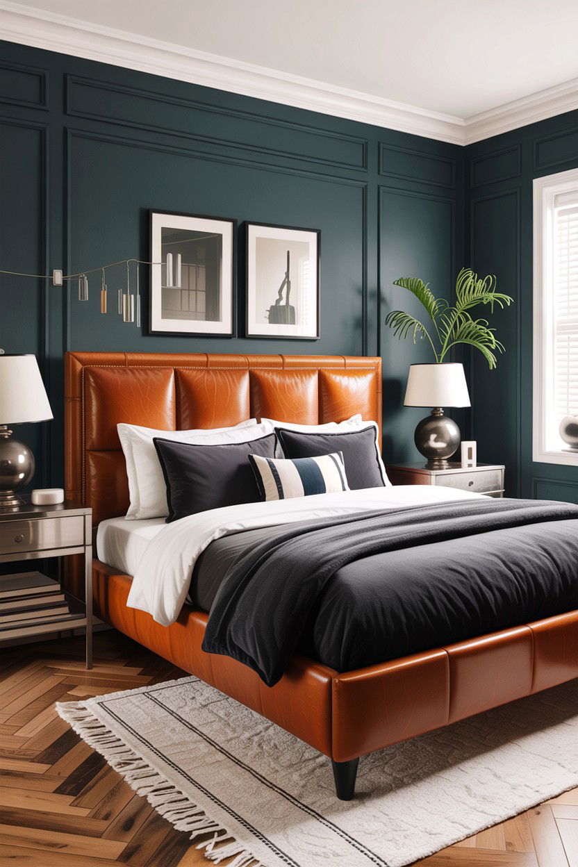 Leather Headboard Bedroom - 30 bedroom bed ideas