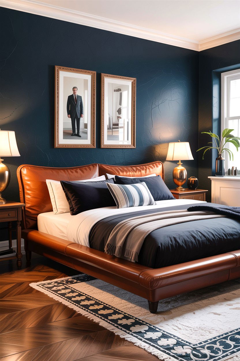 Leather Low Profile Bed - 30 bedroom low profile beds