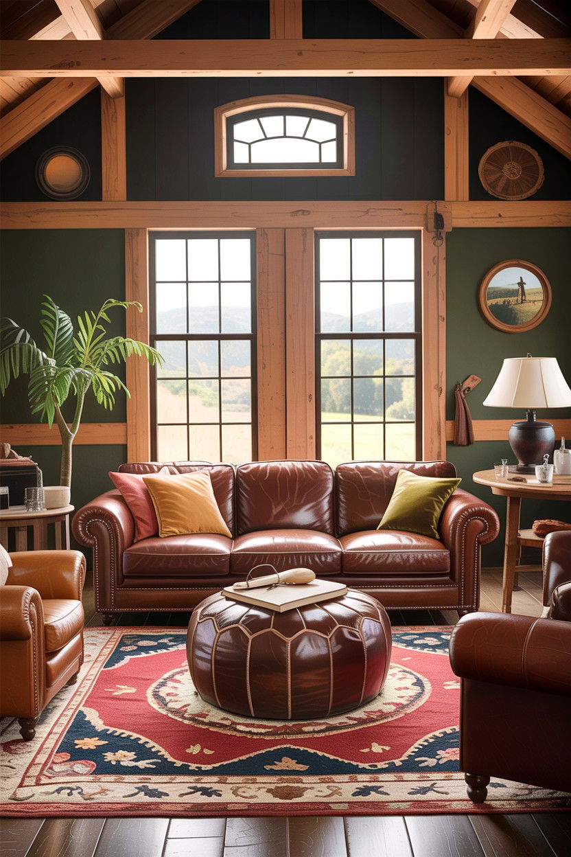 Leather country living room furniture - 30 living room country furniture ideas