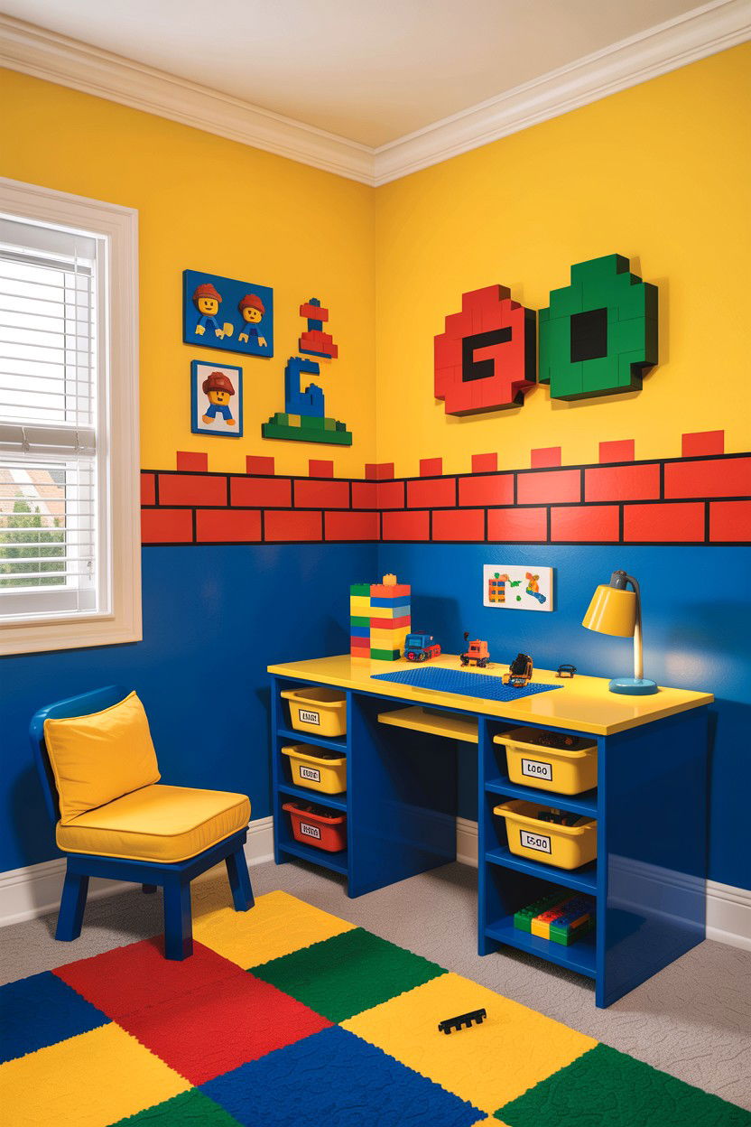Lego Themed Bedroom - 30 boys bedroom ideas