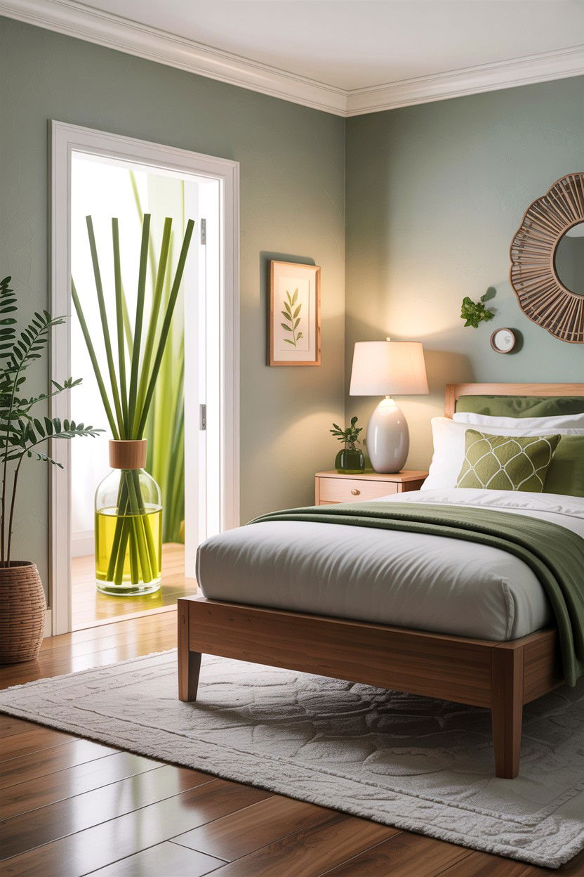 Lemongrass Airy Bedroom - 30 bedroom aromatherapy ideas
