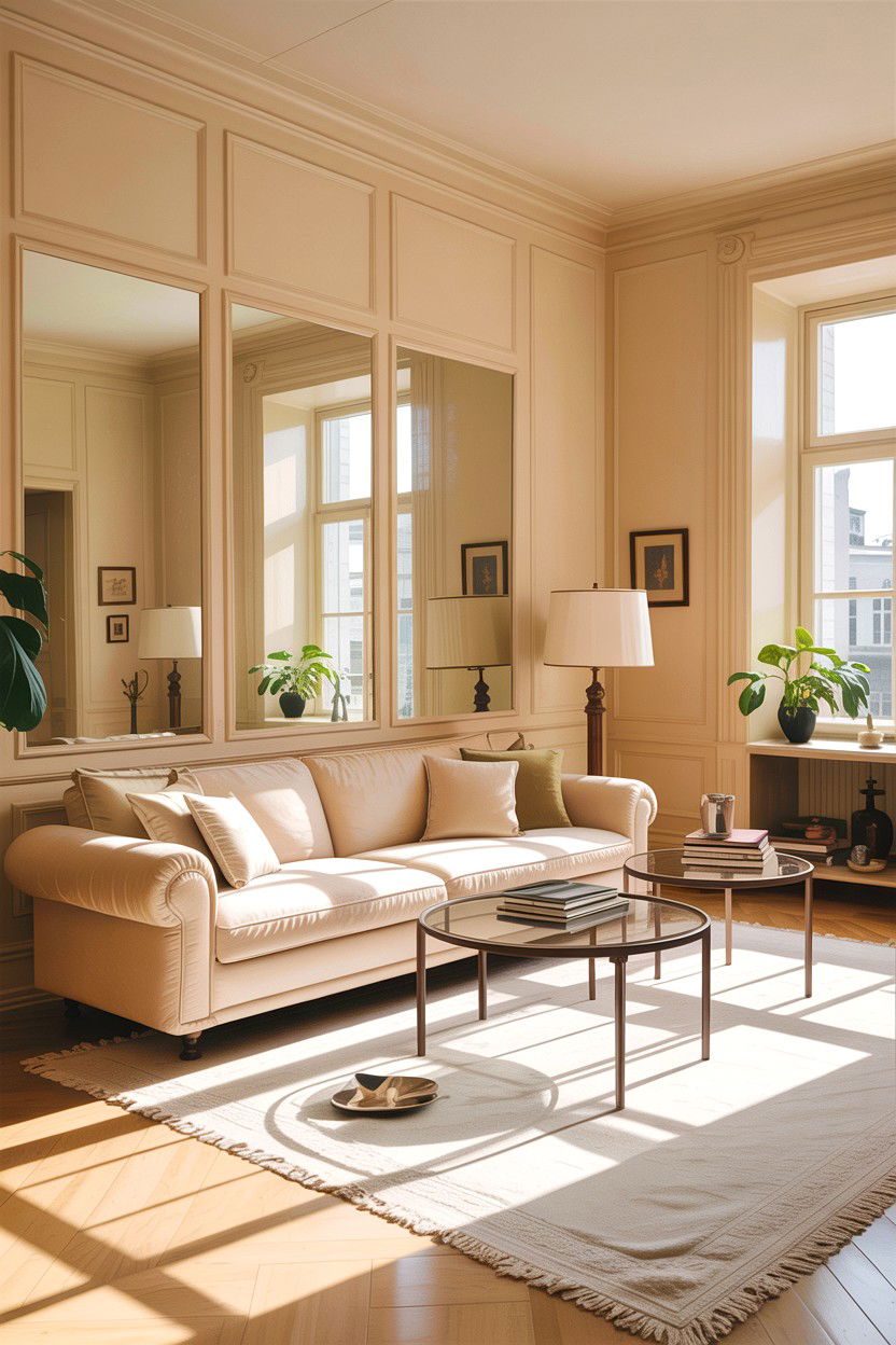 Light Filled Cream Living Room - 30 scandinavian cream living room ideas