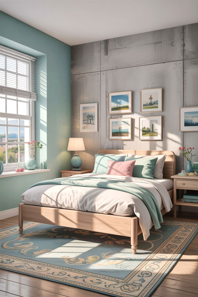 Light Gray Concrete Bedroom - 30 concrete wall bedroom ideas