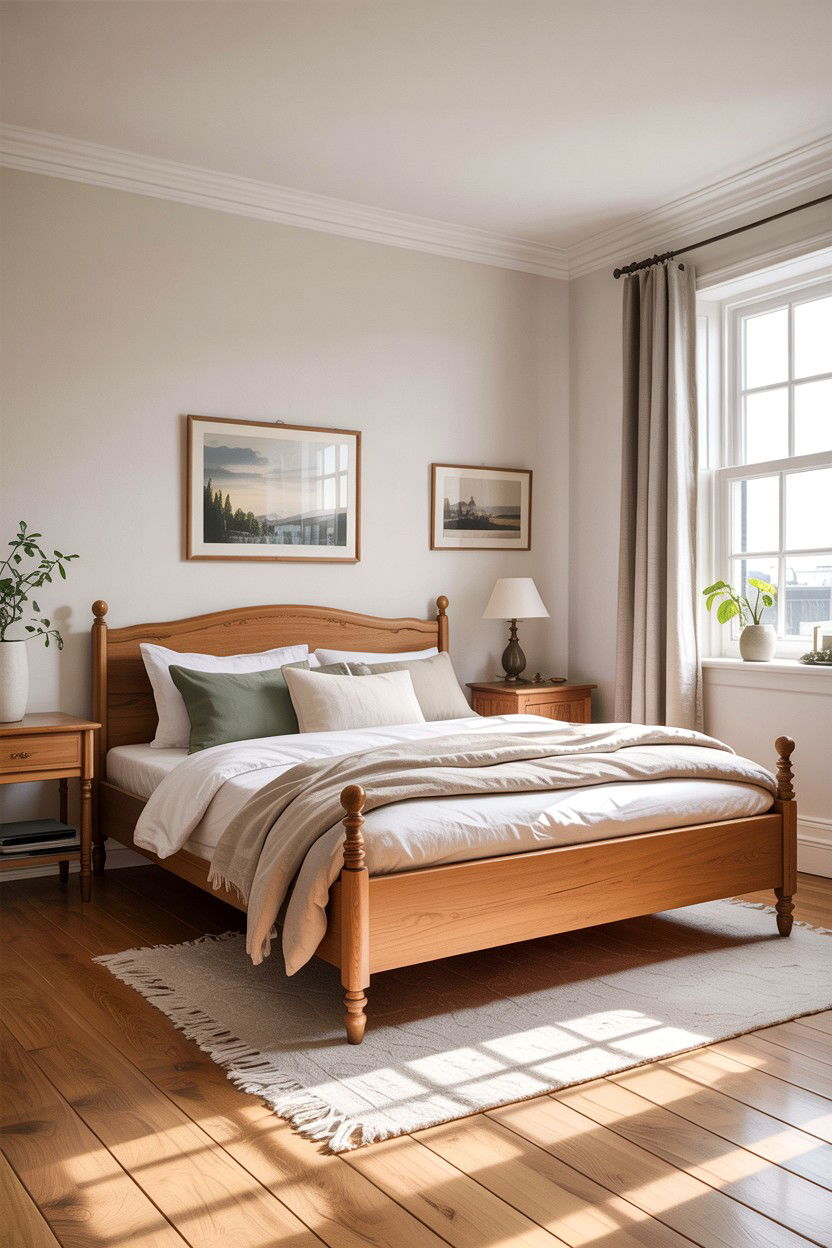 Light Oak Bedroom - 30 warm brown bedroom ideas