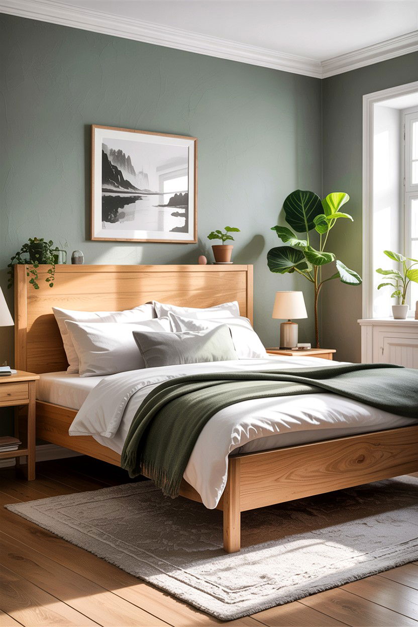 Light Oak Wood Headboard - 30 bedroom wooden headboards