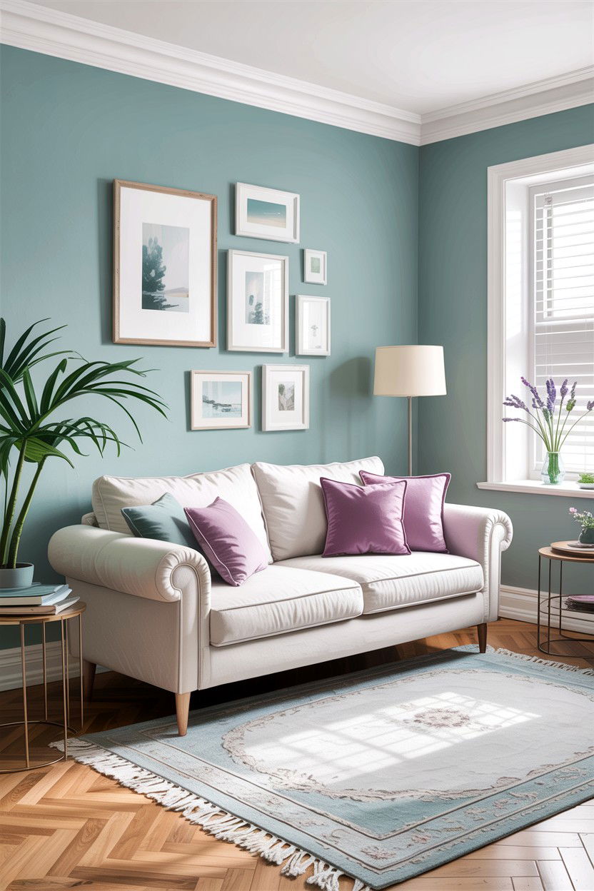Light Teal Living Room - 30 teal living room decor ideas