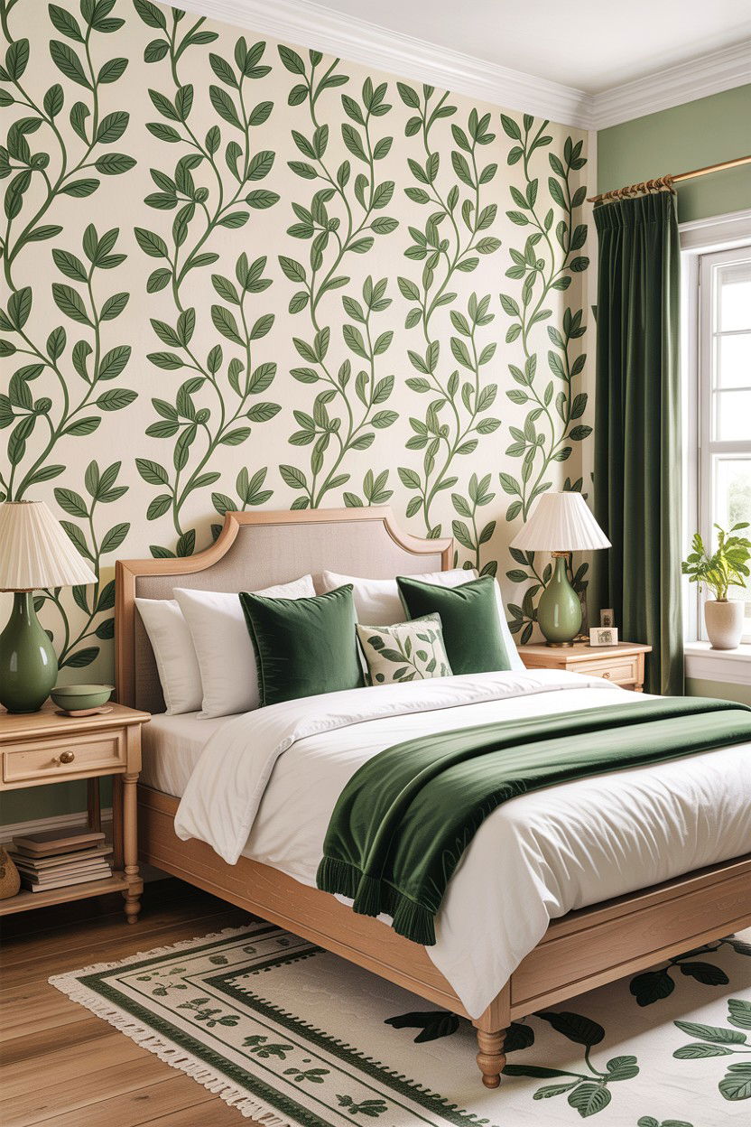 30 Green and White Bedroom Ideas for a Fresh Oasis