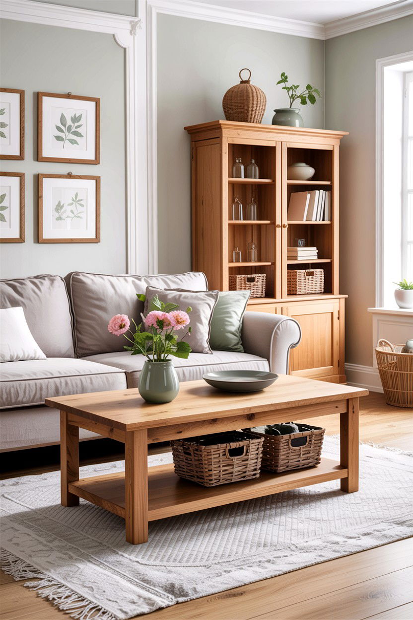 Light oak country living room - 30 living room country furniture ideas