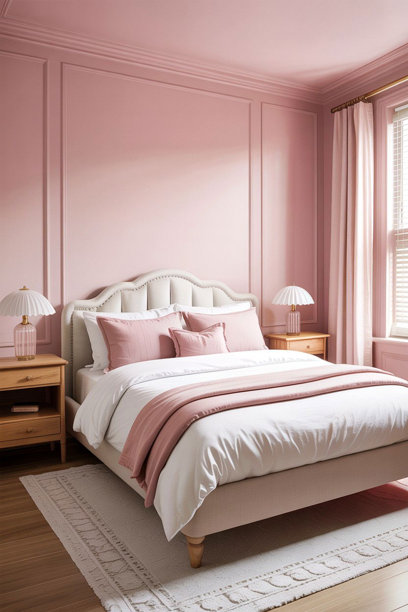 Light pink bedroom walls - 30 bedroom pink walls