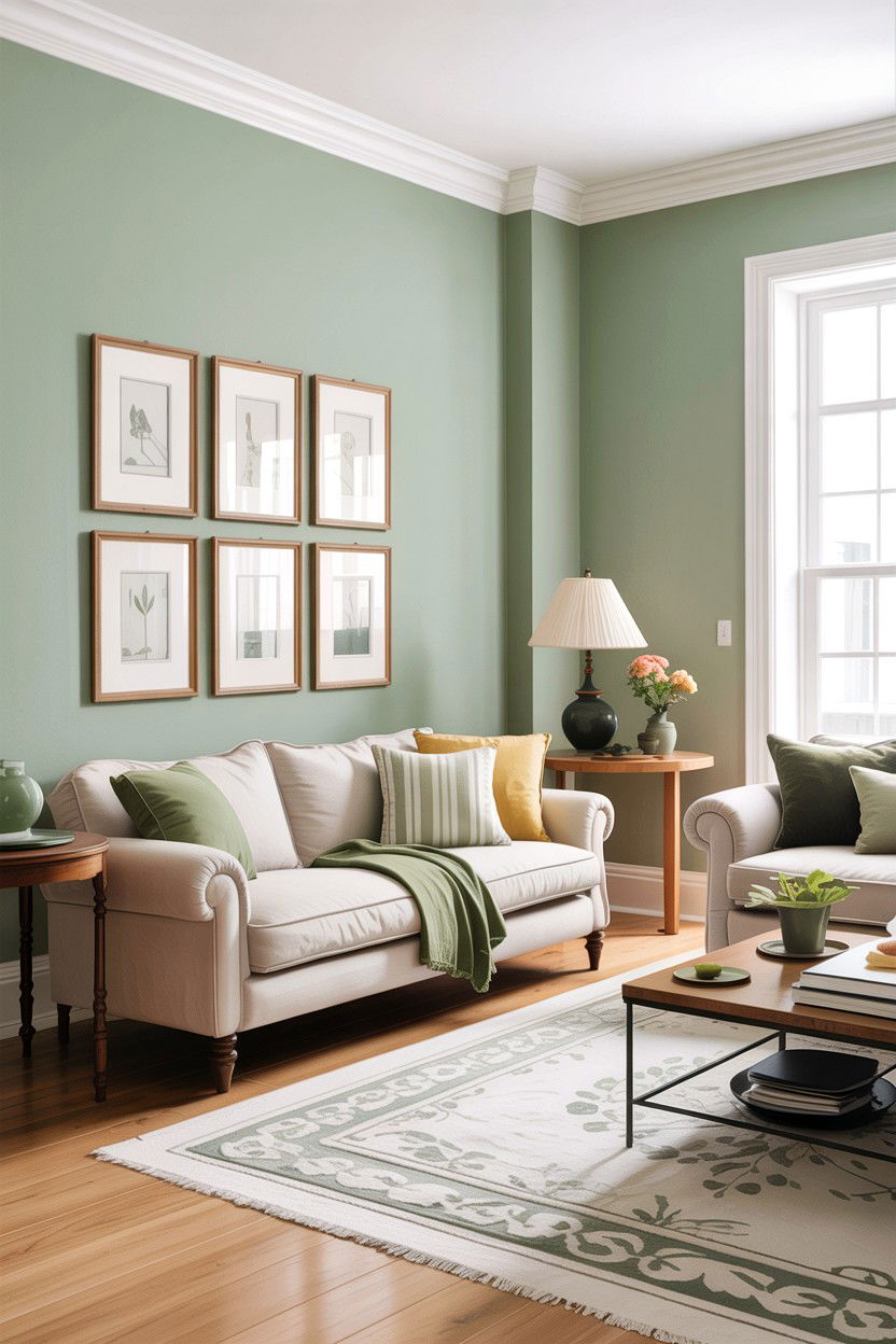 30 Sage and White Living Room Ideas to Brighten Up