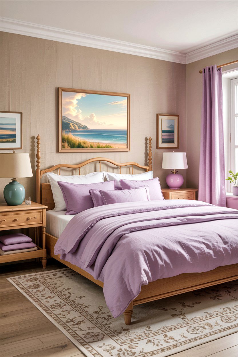 Lilac And Beige Bedroom - 30 lilac bedroom ideas