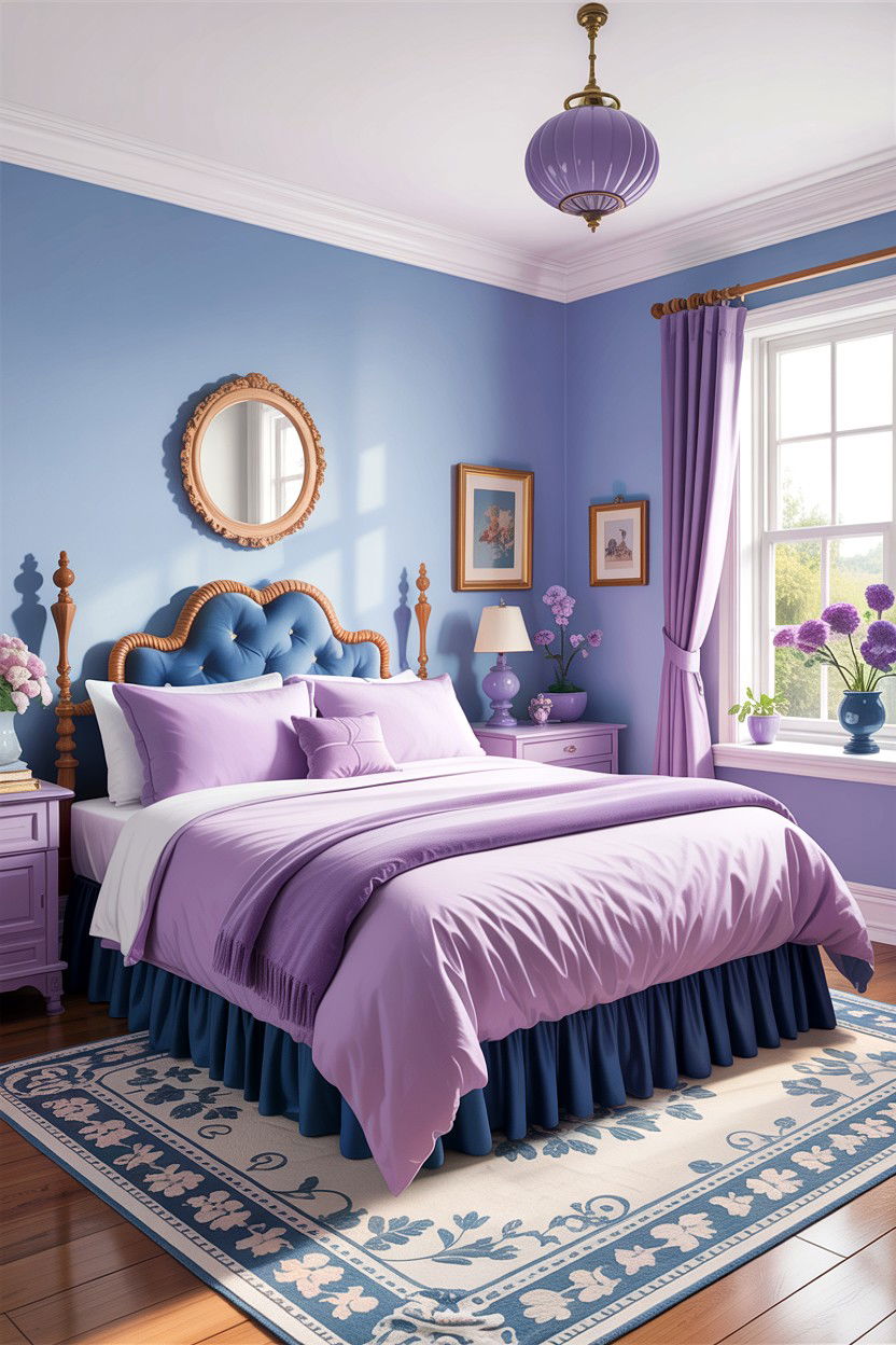 Lilac And Blue Bedroom - 30 lilac bedroom ideas