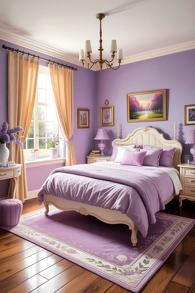 Lilac And Cream Bedroom - 30 lilac bedroom ideas