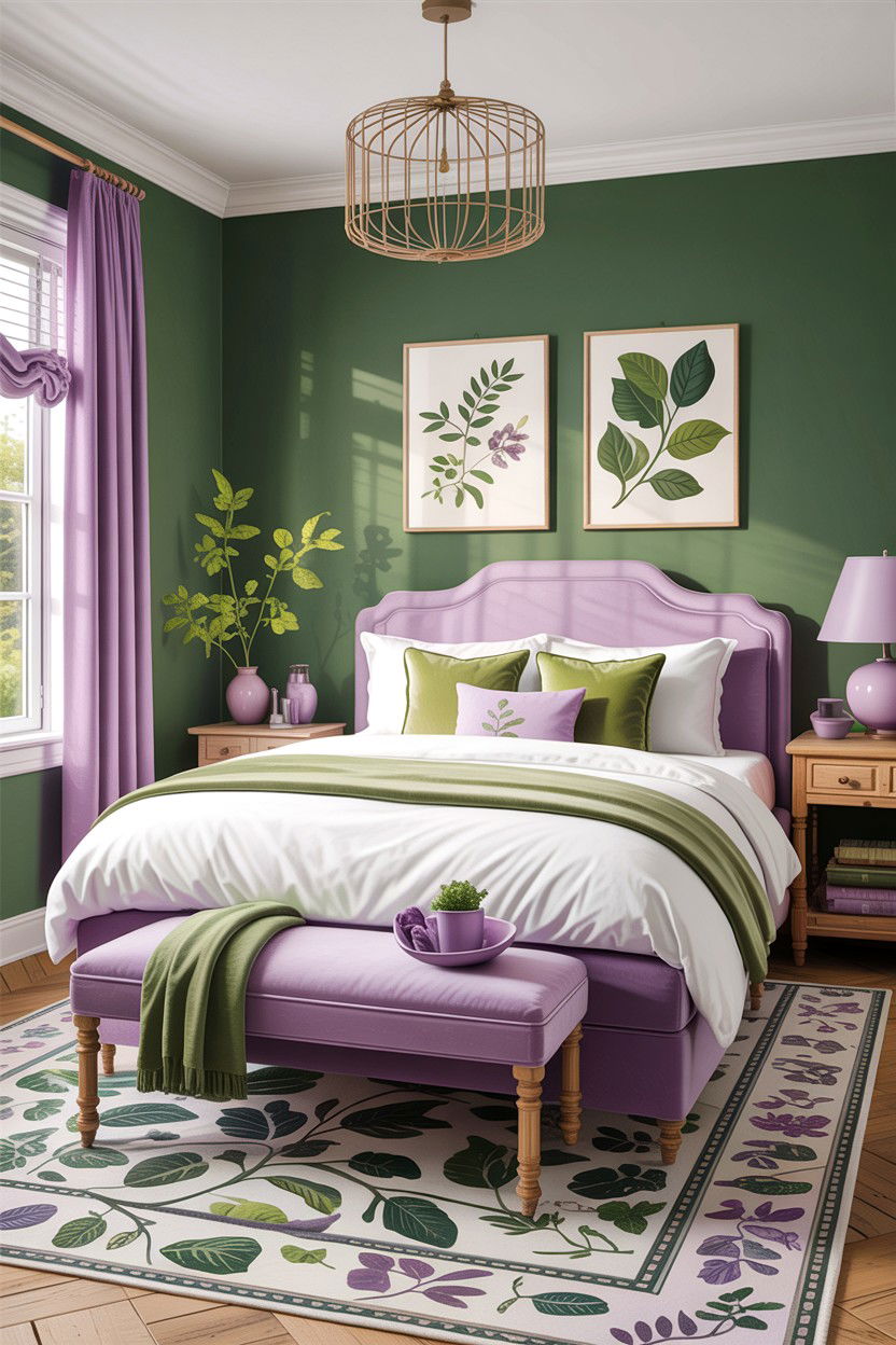 Lilac And Green Bedroom - 30 lilac bedroom ideas