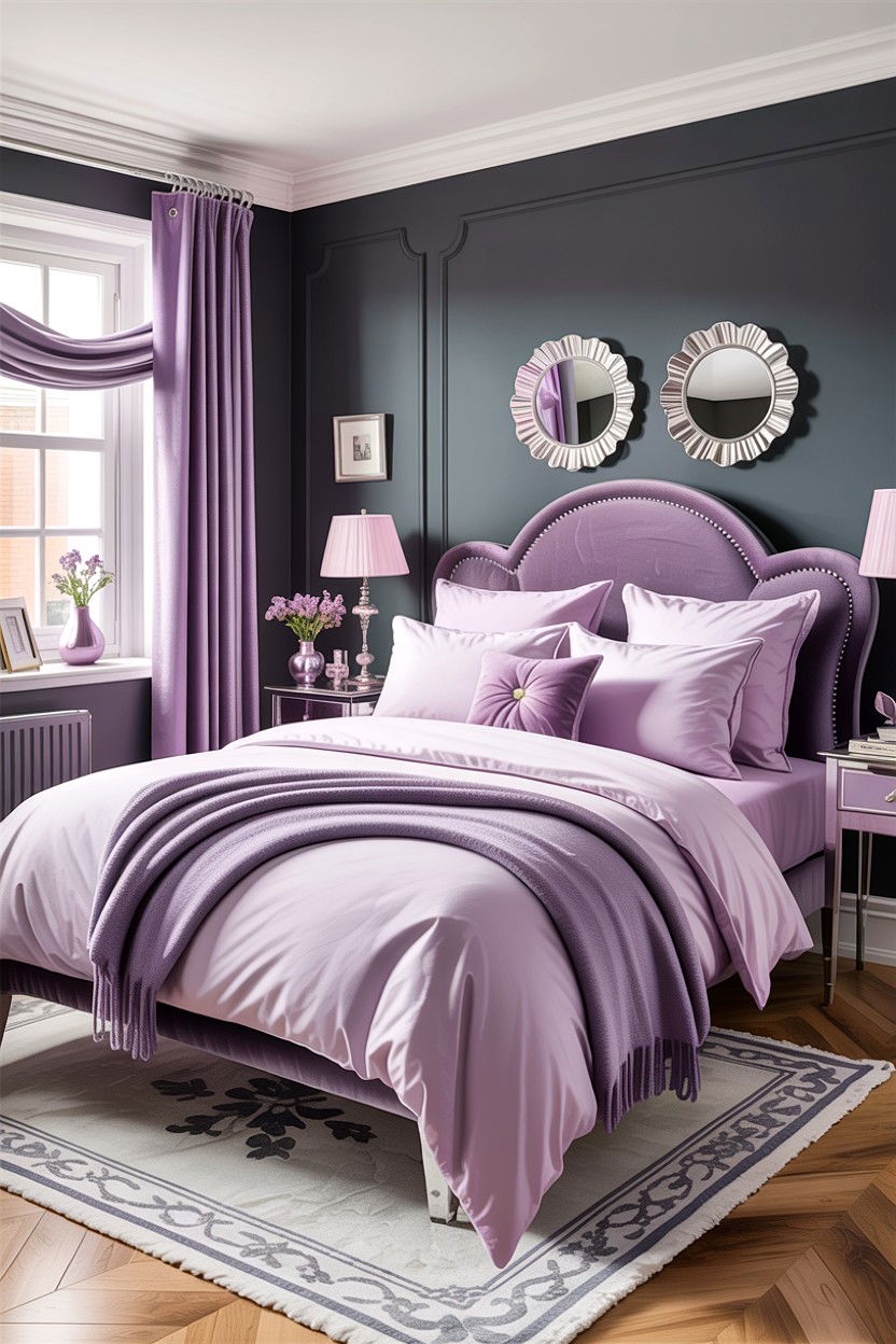 Lilac And Grey Bedroom - 30 lilac bedroom ideas
