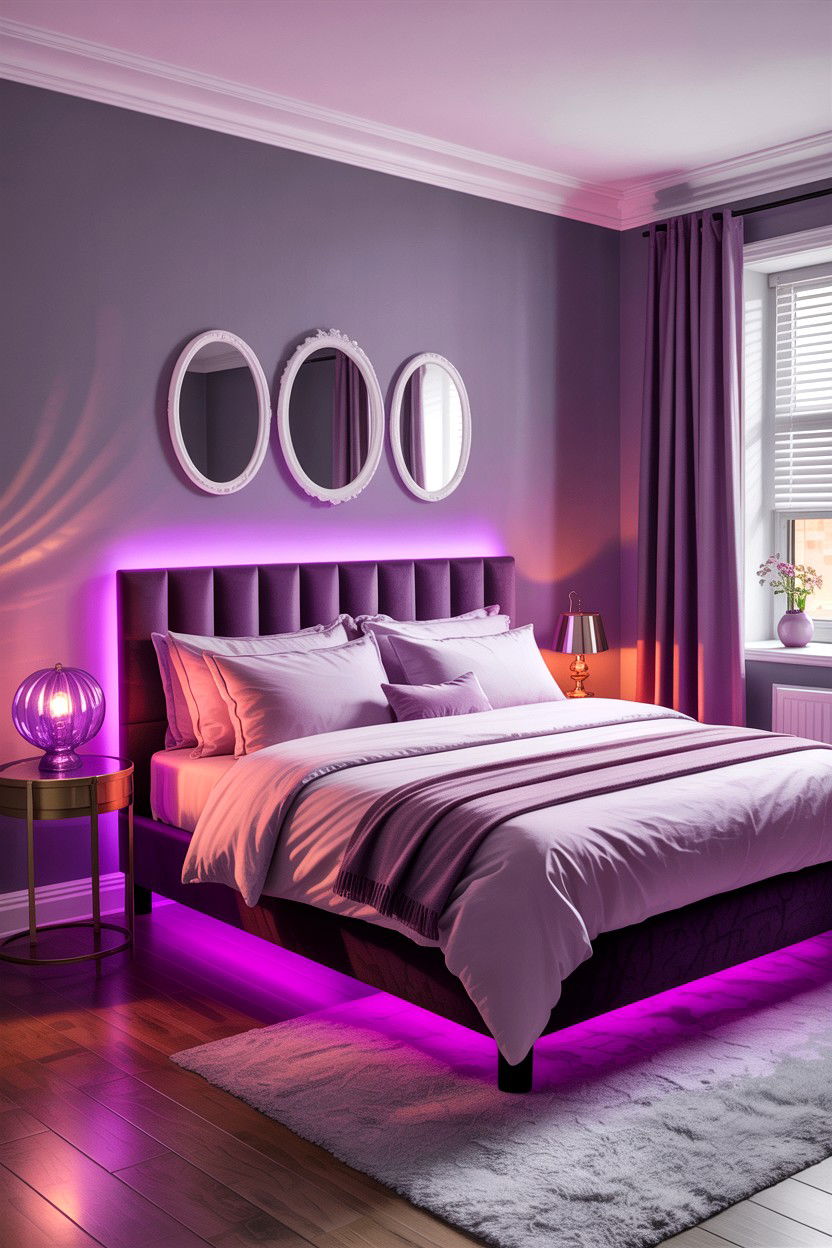 Lilac Lighting Bedroom - 30 lilac bedroom ideas