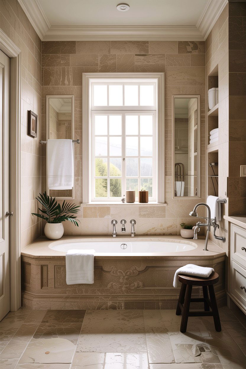 Limestone Bathtub Surround Bathroom - 30 limestone bathroom ideas