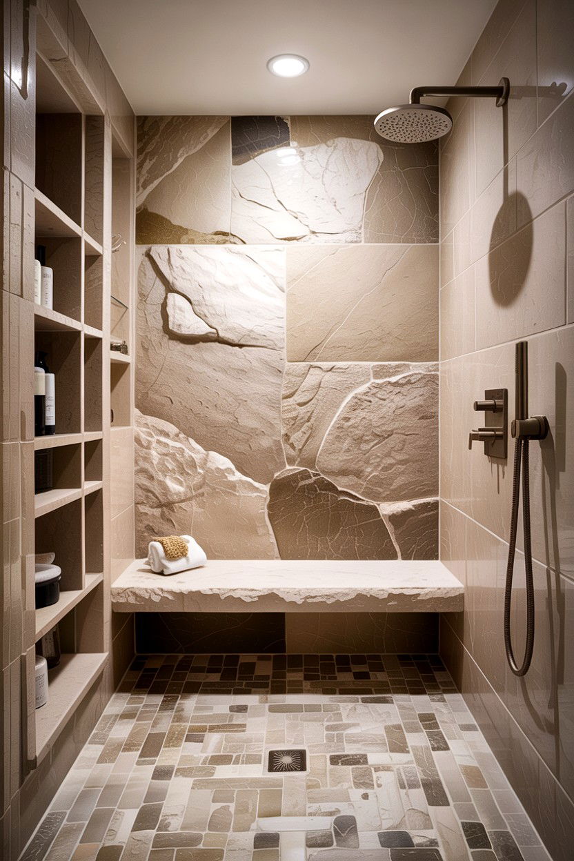 Limestone Bench Seating Bathroom - 30 limestone bathroom ideas