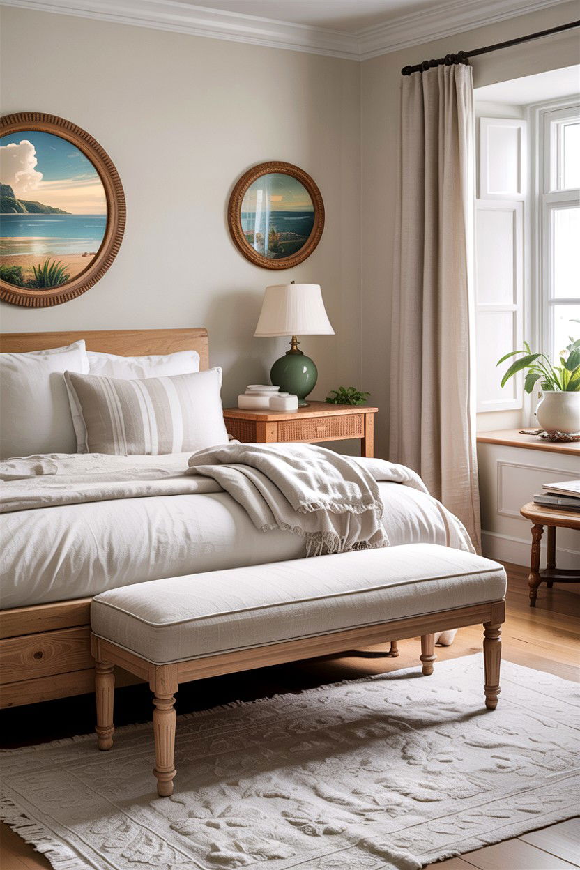 Linen Bedroom Bench - 30 bedroom upholstered benches