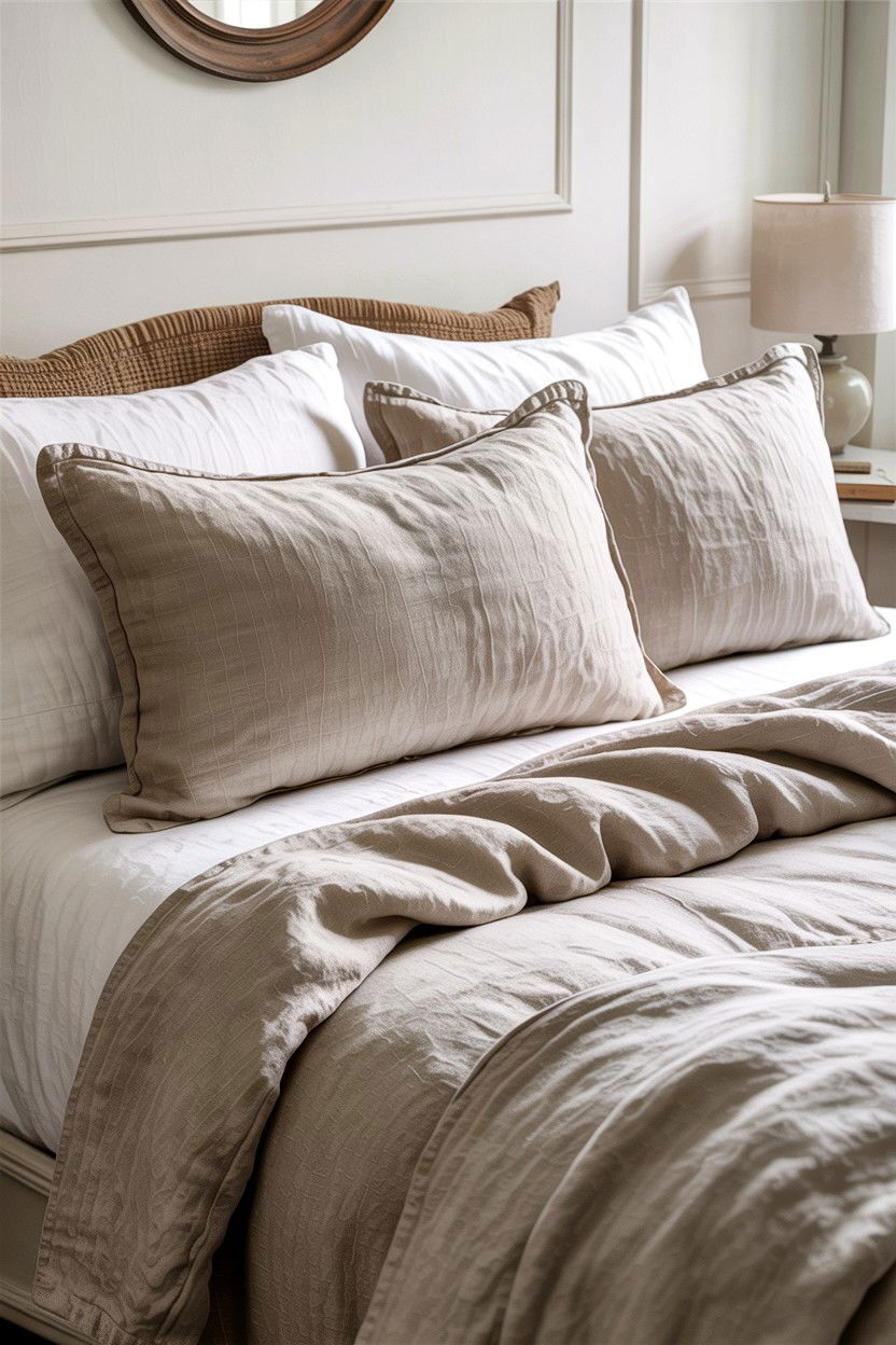 Linen Standard Shams - 30 bedroom pillow shams