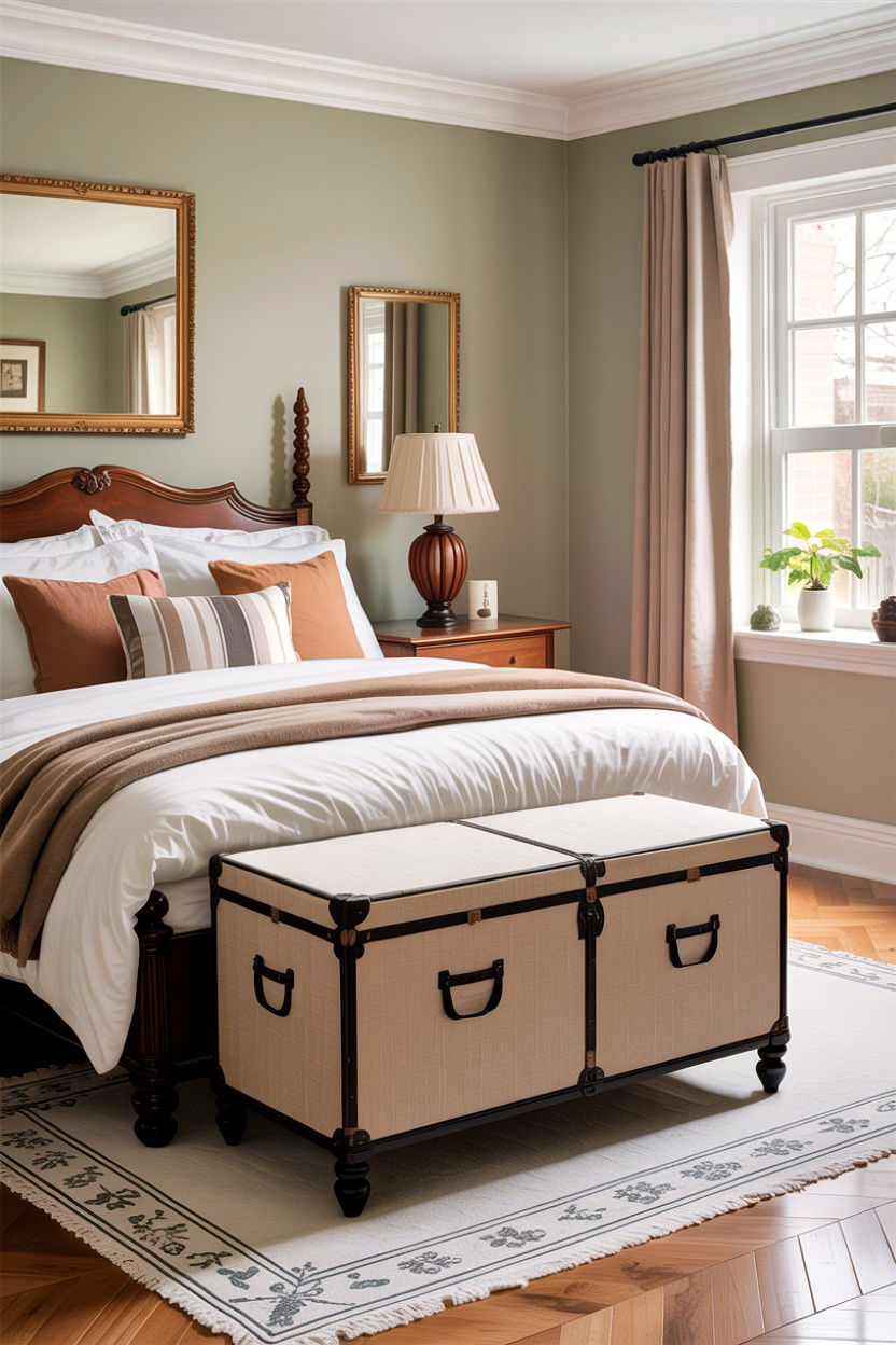 Linen Storage Trunk - 30 bedroom ottomans