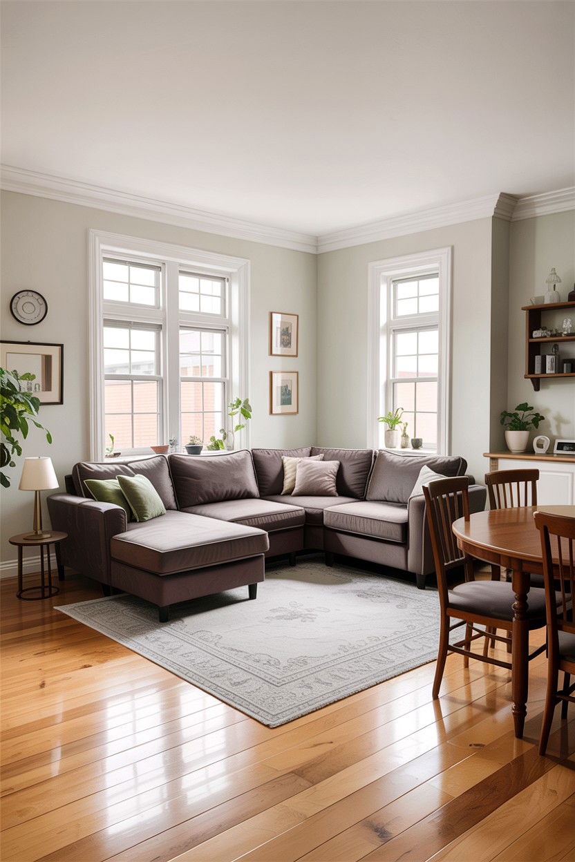 Living room dining room combo with sectional sofa - 30 living room dining room combo ideas