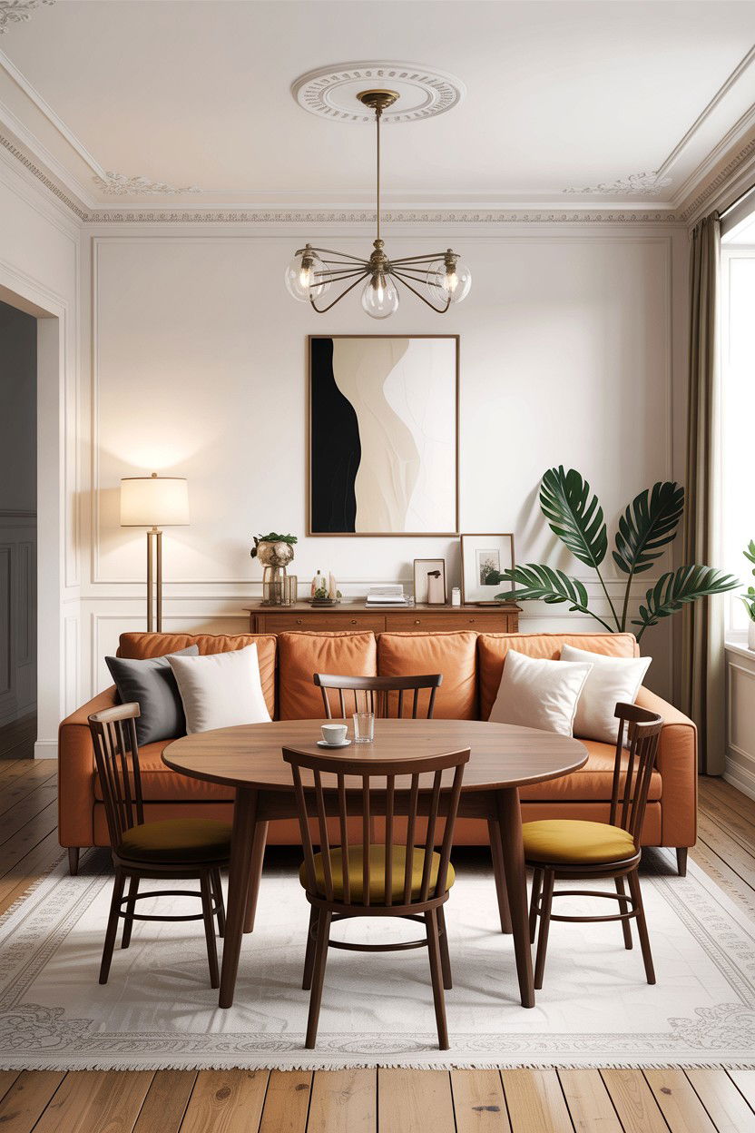 Living room dining room combo with sofa back - 30 living room dining room combo ideas