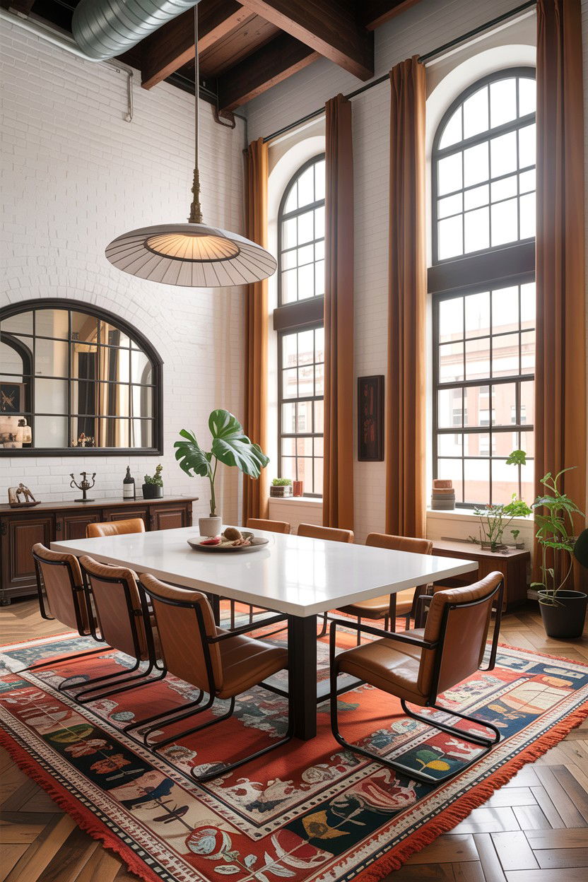 Loft Dining Room - 30 tan and white dining room ideas