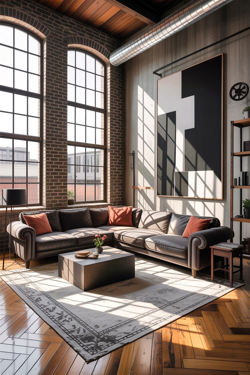 Loft Living Room - 30 interior designer living room ideas