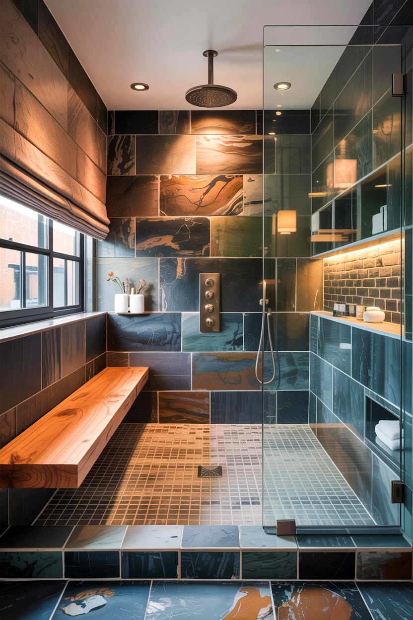 Long Bathroom Walk In Shower - 30 galley bathroom ideas