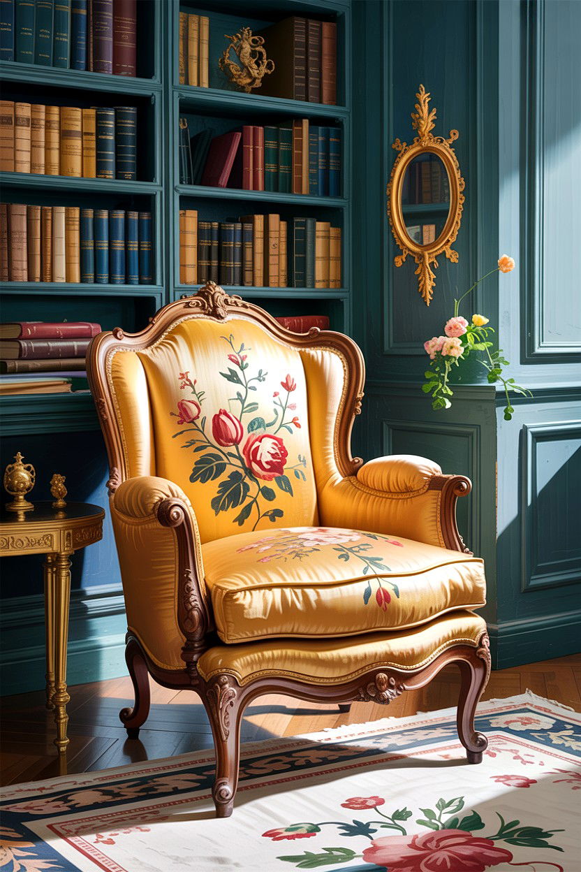 Louis XV armchair - 30 living room Provence furniture ideas