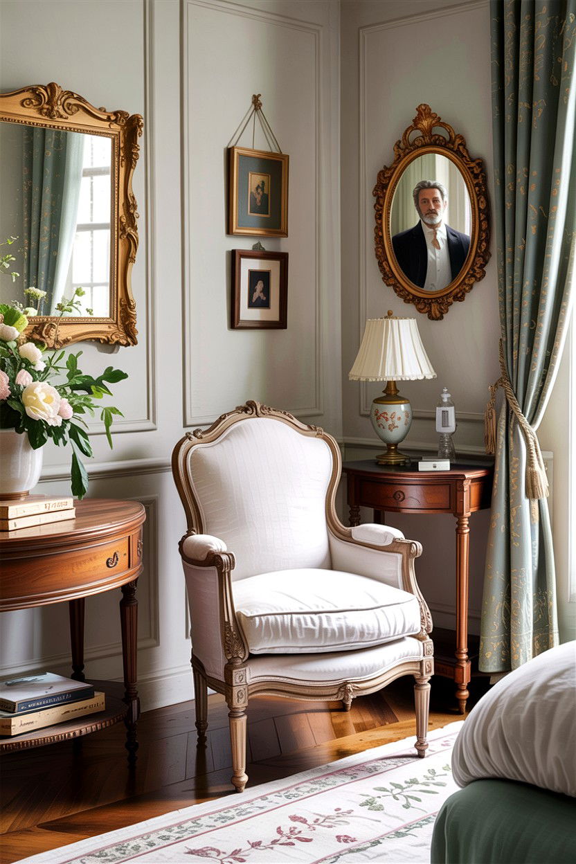 Louis XVI Chair - 30 French country bedroom ideas