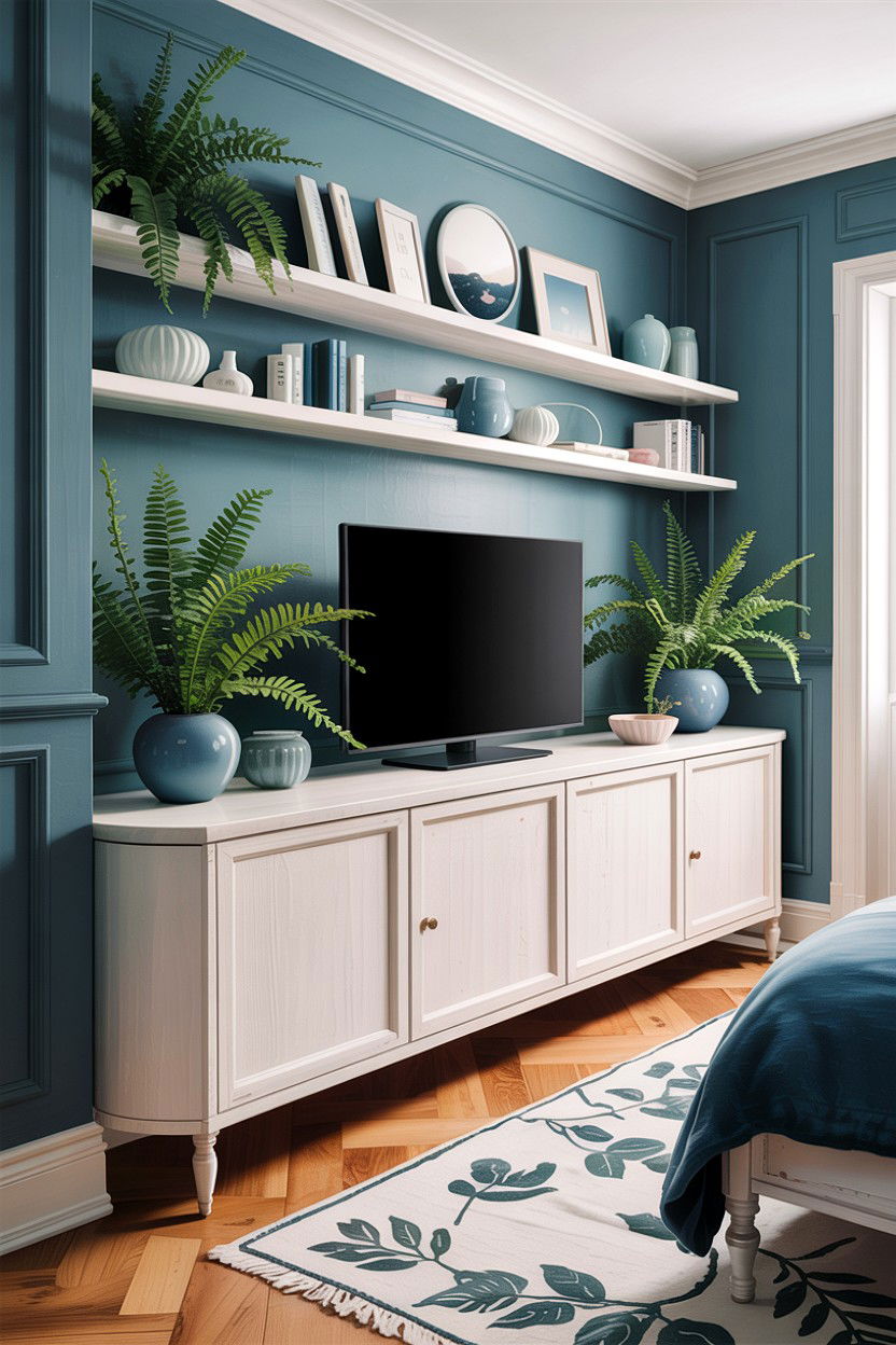 Low Horizontal Shelf Partition - 30 bedroom shelf dividers