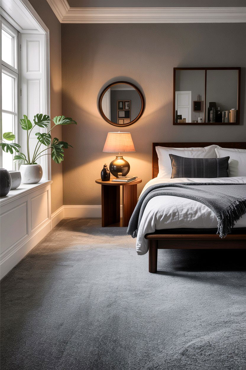 Low Pile Wool Carpet - 30 bedroom flooring ideas