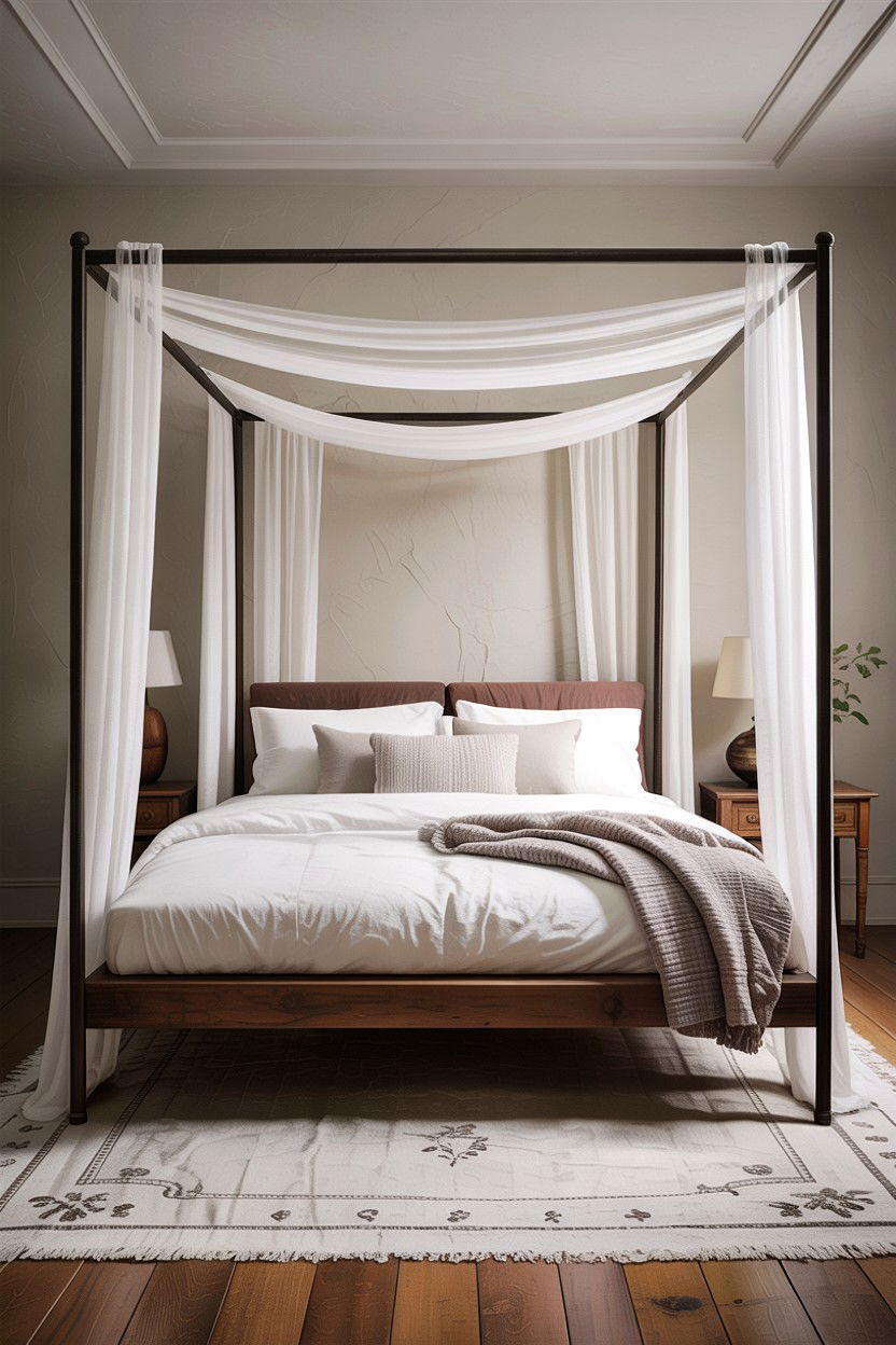 Low Profile Canopy Bed - 30 bedroom low profile beds