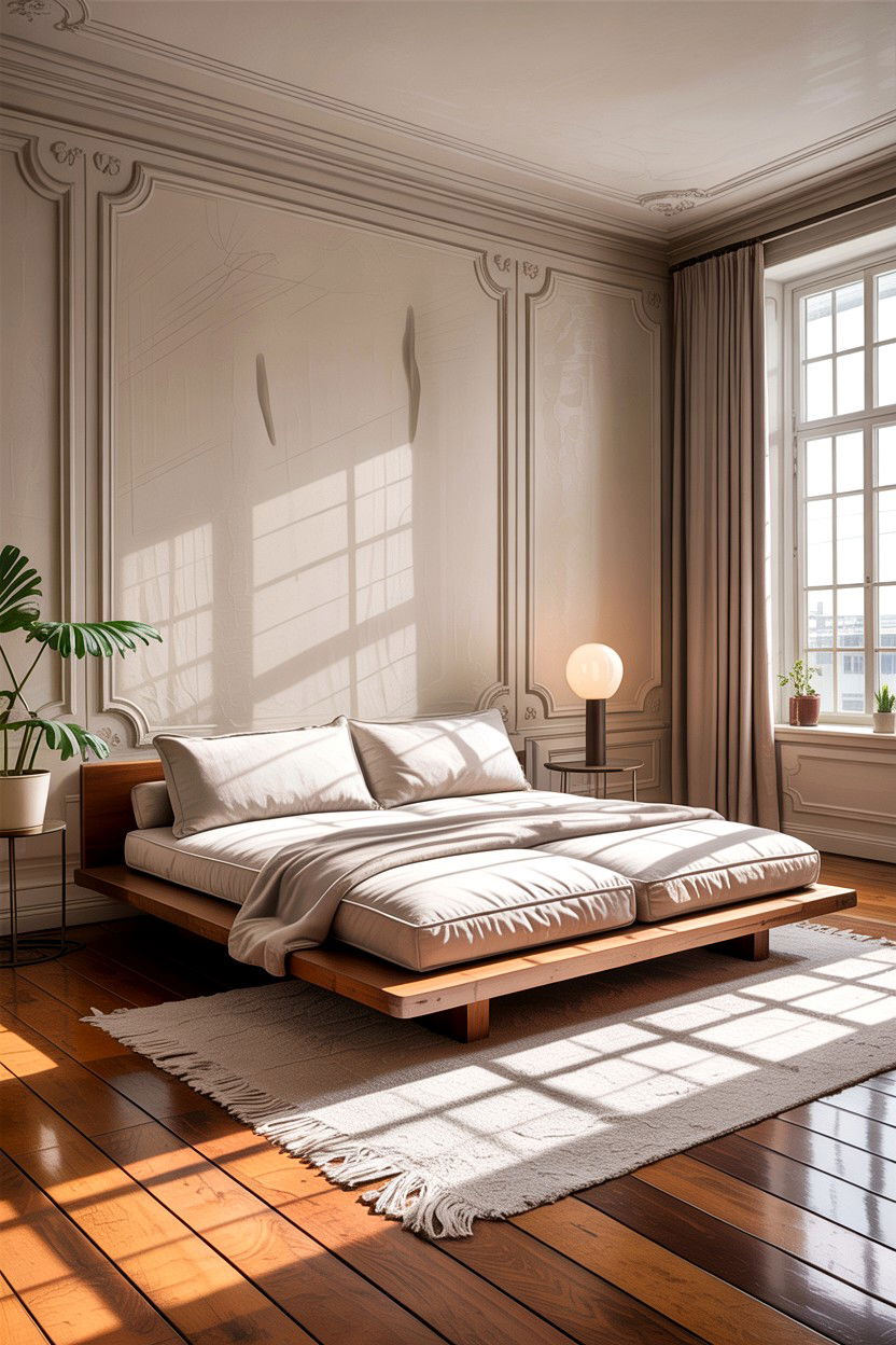 Low Profile Floating Bed - 30 bedroom floating bed ideas