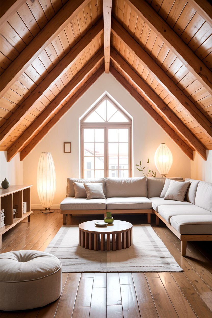 Low ceiling attic space - 30 attic living room ideas