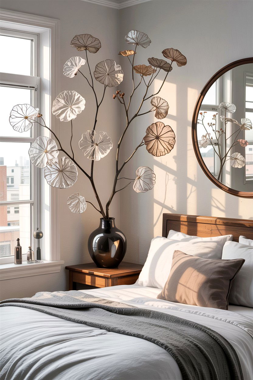 Lunaria Branch Decor - 30 bedroom dried flowers