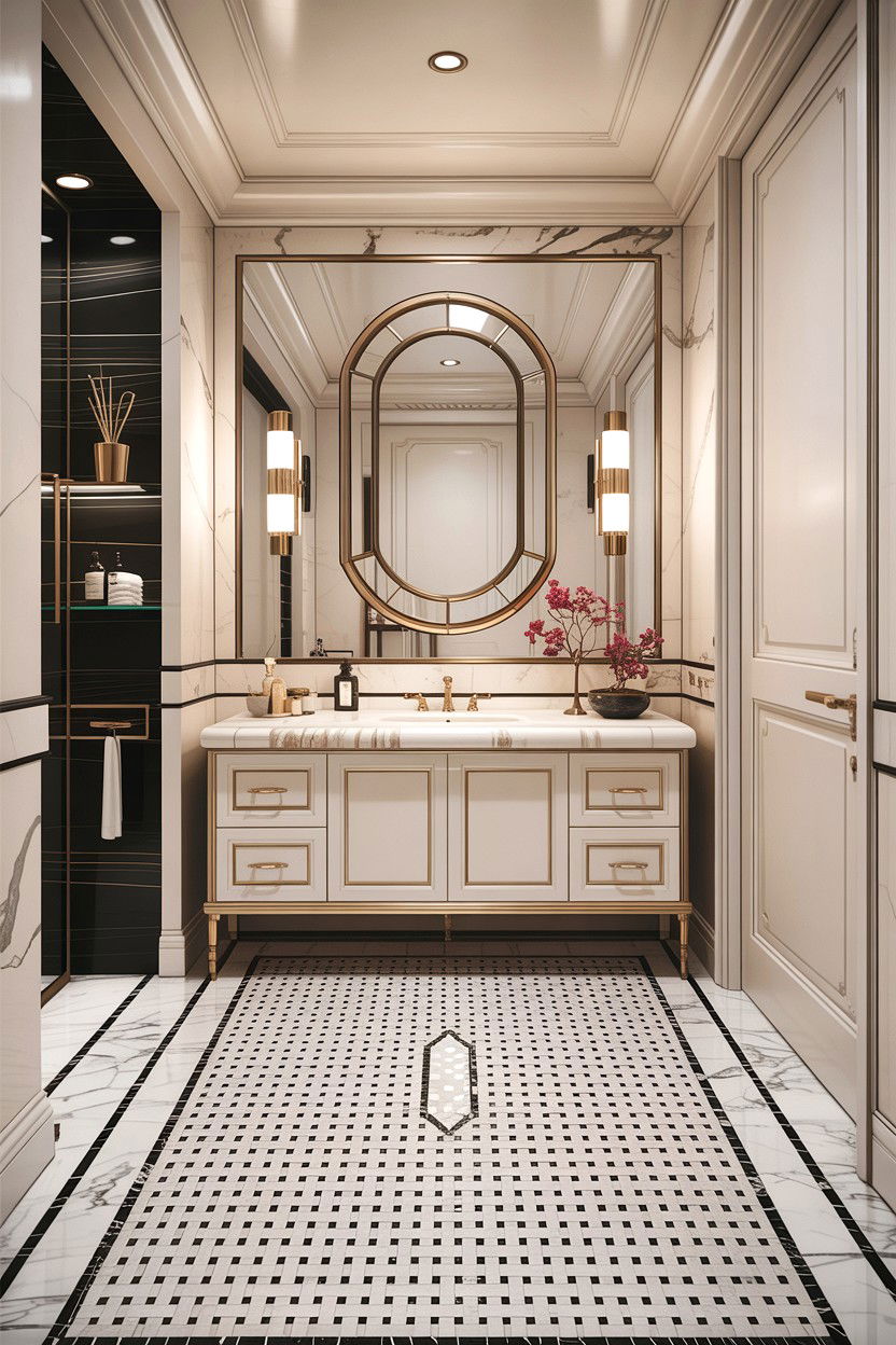 Luxury Basketweave Tile Floor - 30 basketweave tile bathroom ideas